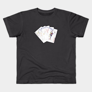 Playing Cards Distressed Joker Hand Kids T-Shirt